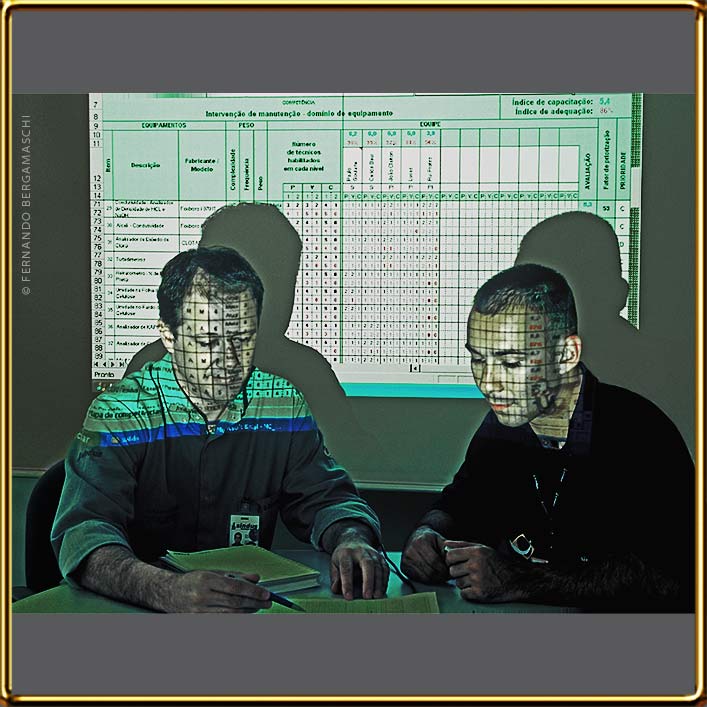 Double portrait of executives at Aracruz Celulose